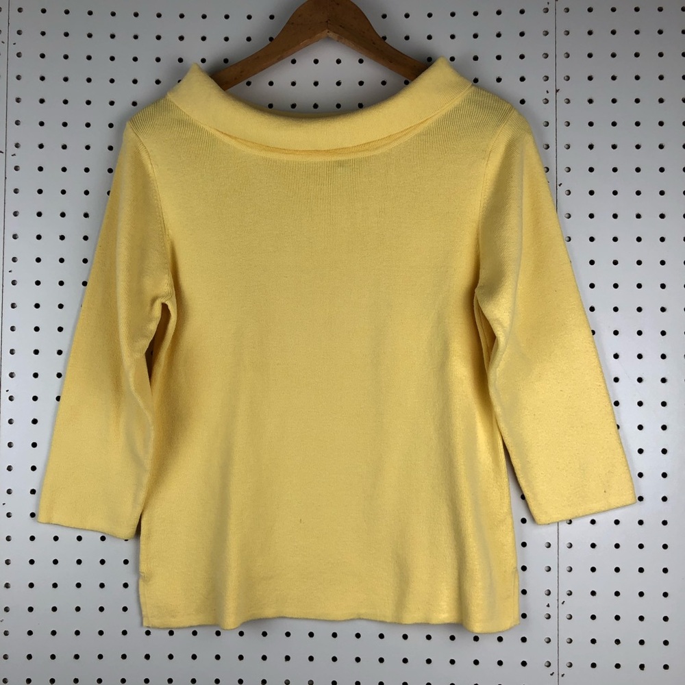 Jeanne Pierre Women's Cotton Boat Neck Sweater